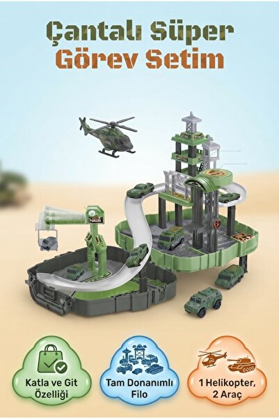 Tıfıl Toys Forces Super Set Strategic Adventure Portable Military Base and Ve...
