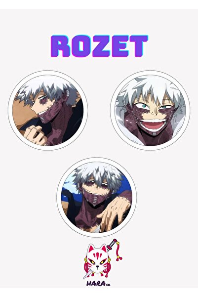 Hara Company My Hero Academia Animesi Dabi Rozet Seti 3’lü