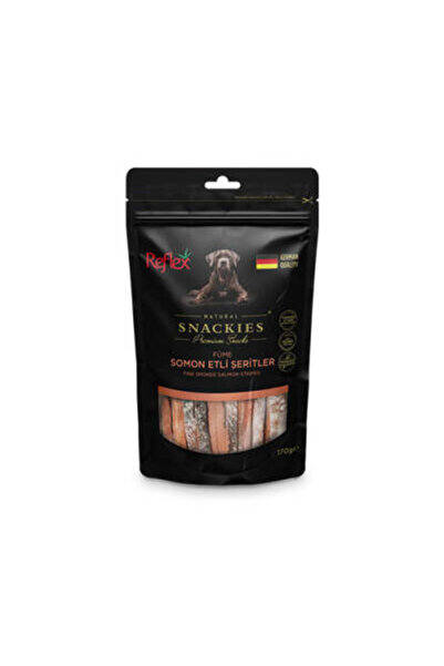 Snackies Natural Füme Somon Etli Şerit Köpek Ödül Maması 170 Gr