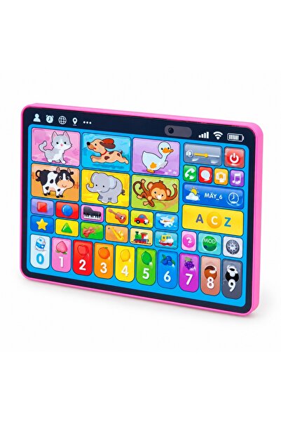 Toy Tabletă educațională interactivă în limba română, cu animale, numere, litere, instrumente și sunete