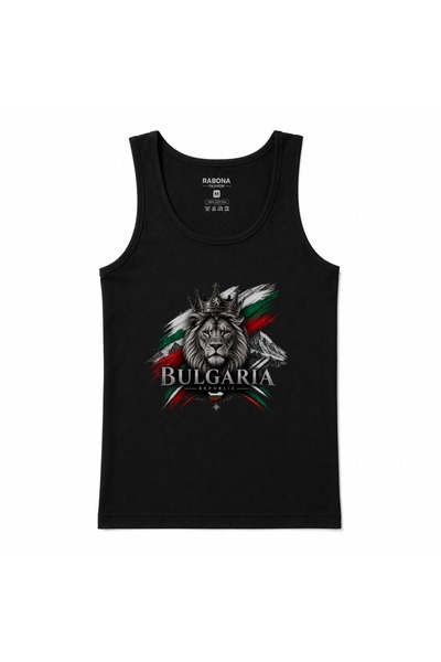 Rabona Fashion Bulgaria Crowned Lion Printed Unisex Tank Top