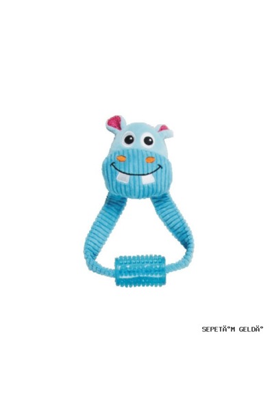 Pawise Spt-Gld Vivid Life-Hippo with Tugger (210320) Dog Toy