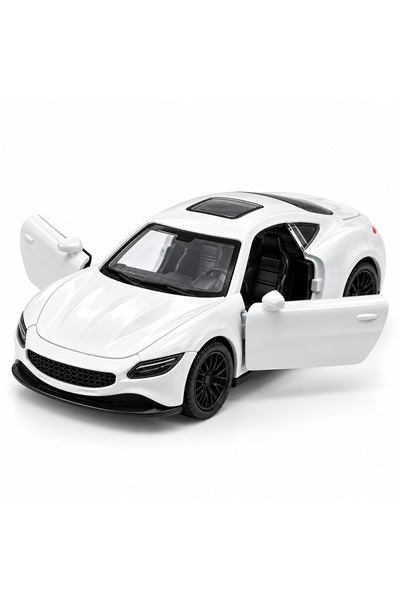 Hediye24 1:32 Scale Die Cast Sports Car Model, Metal Body, Pull Back and Release, Openable Front Doors