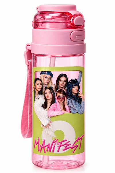 MANİFEST Toz Pembe Collection Tritan Matara Suluk