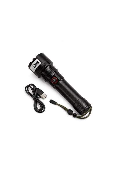SIKS Lanternă LED tactică profesională pentru camping, vânătoare, pescuit, ul...
