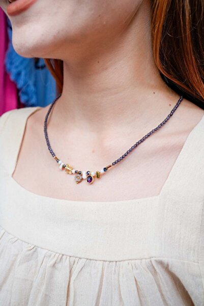 Miss Boheme Purple Sparkle Necklace