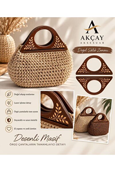 Akçay Aksesuar طاولة بيضاوية صلبة منقوشة مستوردة مزدوجة الحجم