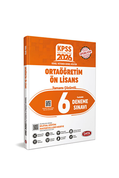 Data Yayınları KPSS GY-GK Ortaöğretim Ön Lisans Tamamı Çözümlü Fasiküllü 6 De...
