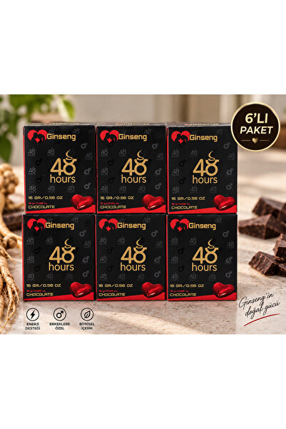 48Hours Ginseng 48 Hours Ginseng Chocolate 6’lı Paket -Alpha Supply