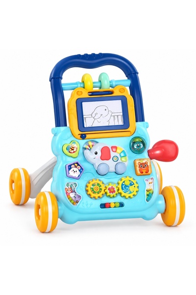 Toy Διαδραστικό Μουσικό Καρότσι Προ-περπατητήρα, με πίνακα σχεδίασης, μουσικό...