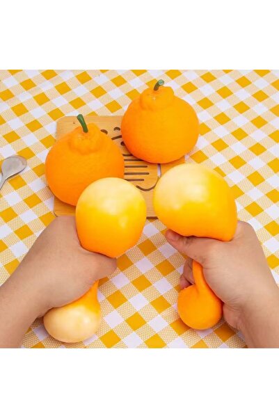 vattara Portakal Squishy İçi Sulu Vıcık Ses Çıkartan Portakal Sukuşi Stres Oyuncağı 1 Adet Gönderilecektir