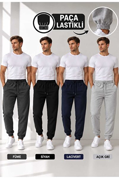 EDİZER COLLECTİON 4 LÜ SET ERKEK PACA LASTİKLİ EŞOFMAN ALTI