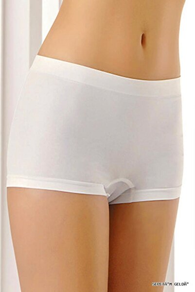Sistina Spt-Gld White Seamless Women's Boxer Corset Corset - 700 - (220130) S...