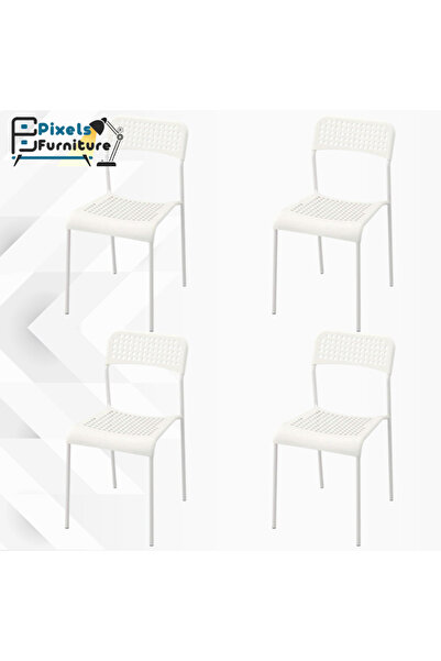 PixelsFurniture كرسي طعام من البلاستيك لغرفة المعيشة من بكسل الأثاث، كرسي طعا...