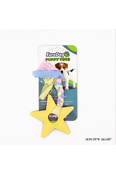 Eurodog SPT-GLD Puppy T Yellow Star Tooth (215233) لعبة للخدش (215233)