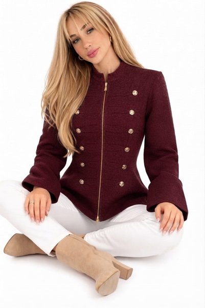 ZERELLE COLLECTİON Women's Zippered Button Detailed Knitwear Sweater