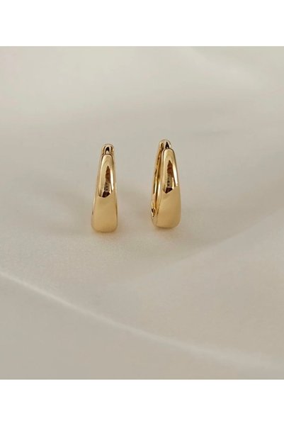 studyosercan2 Women's Curved Hoop Earrings Set of 3