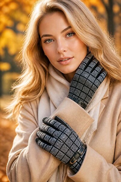 Monalisa Home Purple Color Glamorous Luxury Figured Gloves