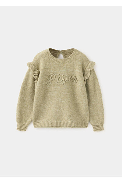 MANGO Baby Volan detaylı triko kazak