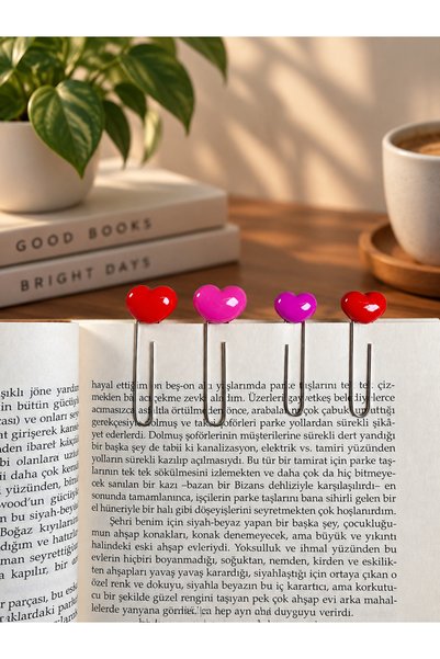 Güsvent Design Co مجموعة علامات كتب مصنوعة يدويًا مكونة من 4 قطع