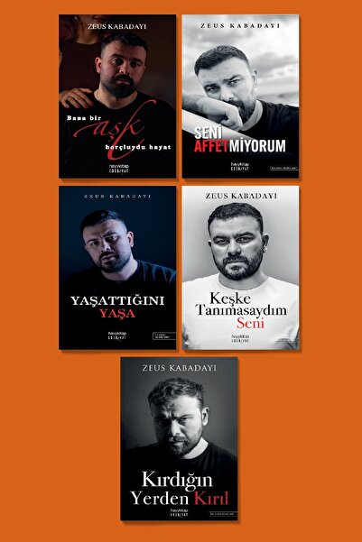 hayykitap Zeus Kabadayı 5 Li Set / BANA BİR AŞK BORÇLUYDU HAYAT - SENİ AFFETM...