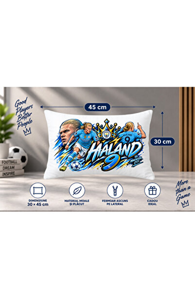 Ingift Perna Decorativa Erling Haaland 9, Tematica Fotbal, Manchester City, 4...