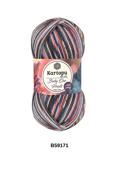 hobi dünyası evim 1 Piece Kartopu Baby One Prints 100 Grams 250 Meters Baby B...