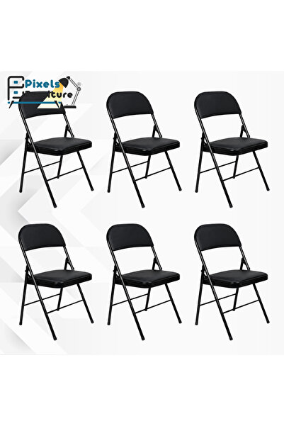 PixelsFurniture كرسي قابل للطي مع مقاعد مبطنة من بكسل الأثاث، كرسي محمول متعد...