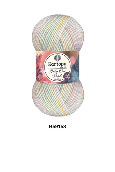 hobi dünyası evim 1 Piece Kartopu Baby One Prints 100 Grams 250 Meters Baby B...