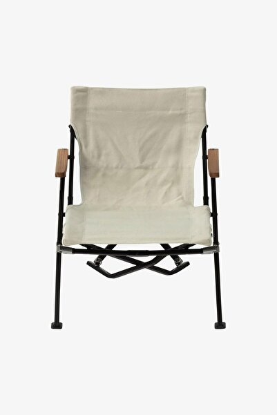 snow peak Luxury Low Beach Chair, Katlanabilir Kamp Sandalyesi, Ahşap Kollu, ...