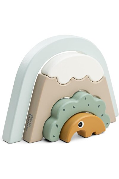 Done By Deer Antee Color Mixing Stacking Spring, Wooden Baby Toy, 1 Year Old+...