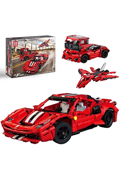 mouldking 10076 3-in-1 Building Blocks Racing Car, Truck, Aircraft Model, 718...