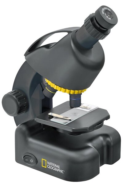 NATIONAL GEOGRAPHIC Mikroskop 40–640x, LED Işıklı, Akıllı Telefon Tutuculu, E...