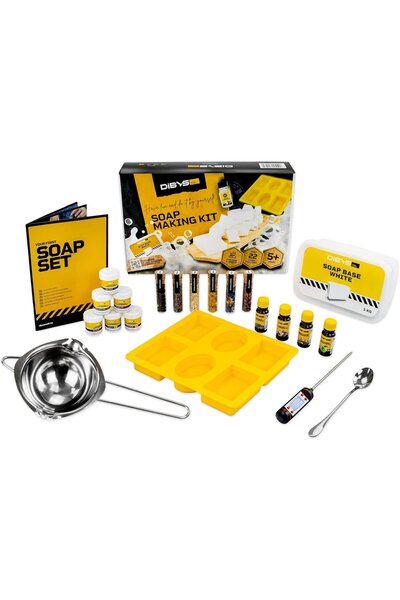 DIBYS Soap Making Kit Complete Hobby Kit Based on Sls-Free Glycerin, with Col...