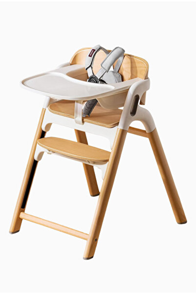 Momcozy DinerPal Ayarlanabilir Kayın Ahşap 5’i 1 Arada Mama Sandalyesi - Natu...