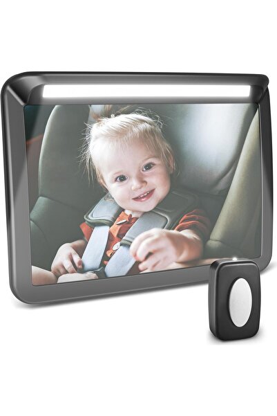 Zacro Baby car mirror, 3 brightness levels, remote controlled, 360 °   Rotatable