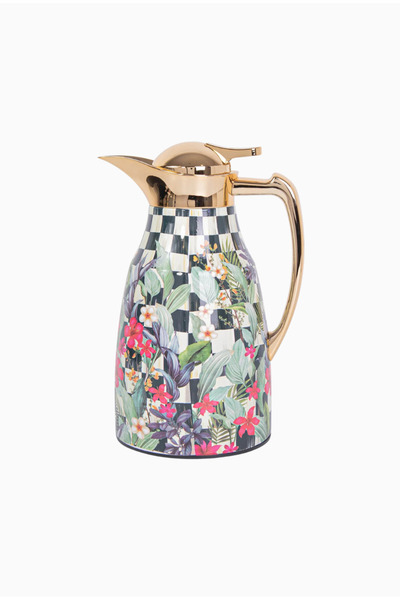 Roomours Scultura Flower 0.75L Gold Stainless Steel Double Layer Thermos - Gold