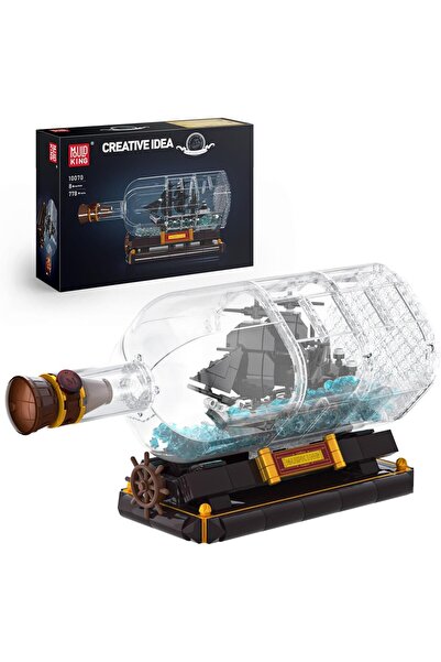 JMBricklayer Pirate ship in a bottle, 778 pieces