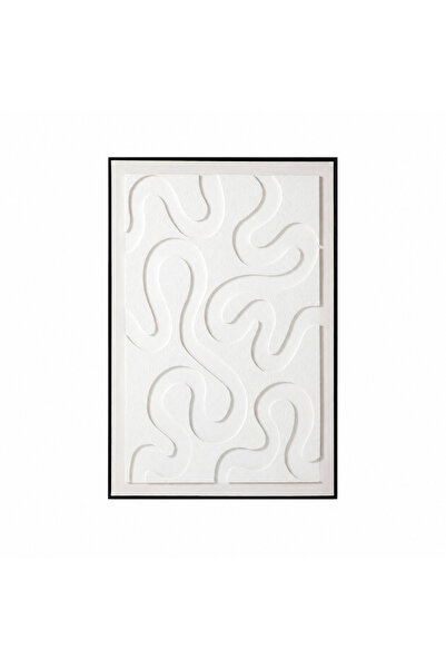Generic لوحة ديكور بإطار أسود مقاس 100 × 150 سم