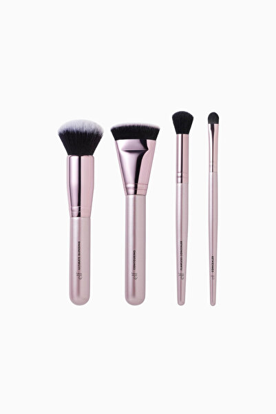 ELF Complexion Perfection 4 Parçalı Fırça Seti Kusursuz Yüz Makyajı - Black
