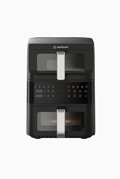 Nutricook DuoStack 10 L Çift Hazneli Airfryer - siyah