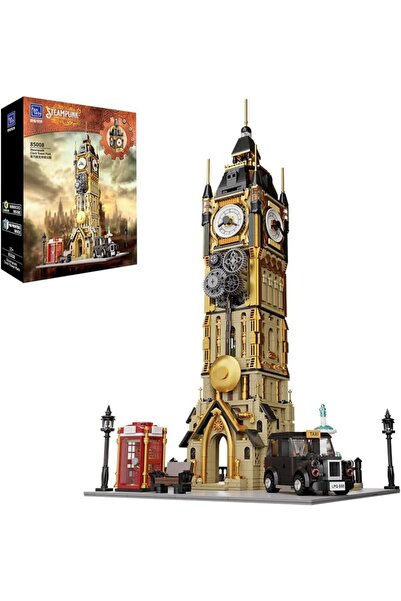 Pantasy Architecture Big Ben Building Block Set, Steampunk Time Tower Model, ...