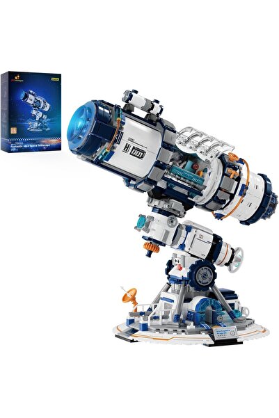JMBricklayer Space Telescope Building Block Set with Lights, Space Exploratio...