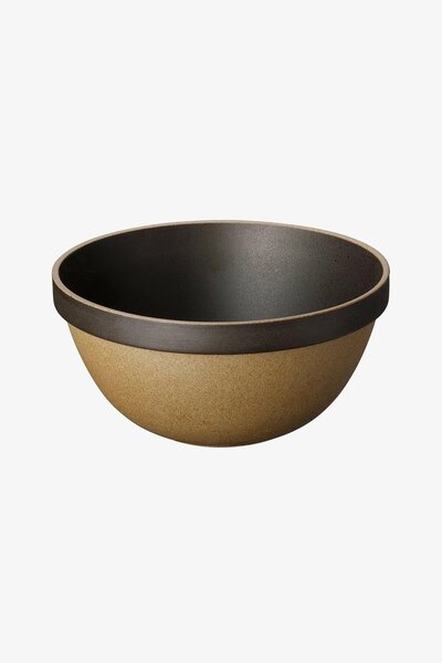 HASAMI PORCELAIN Hpb047 Deep Round Bowl Black Hasami 7.3/8' Bowl 185×90 mm
