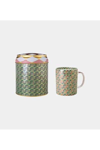 IMAGES D ORIENT Opera Porcelain Mug Tin Box Set, the Meeting of Art and Elegance