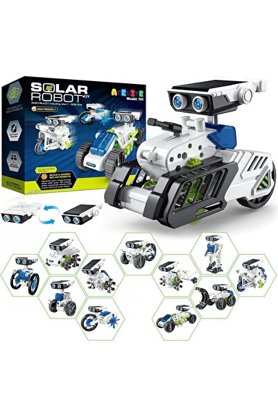 ACELIFE 12 in 1 Solar Powered Robot Toy, DIY Stem Building Kit for Kids Ages ...