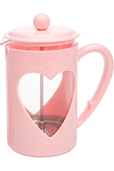 Paris Hilton Heart Design French Press 1 L, Glass, Stainless Filter, Heat Res...