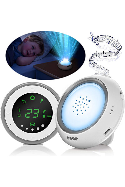 reer Baby Monitor with Projector, Night Light and Lullaby Function White