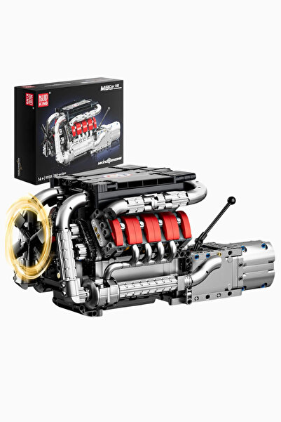 mouldking 10203 V8 Engine Model 1169 Piece Luxury Building Set - Multi-Color