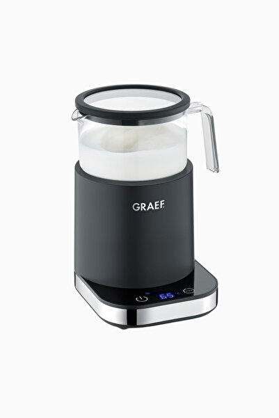 Graef Ms902 Glass Milk Frother, 6 Programs, 400 Ml, Induction - Black - Silver